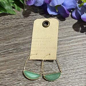 Anthropologie Hoop Semi-precious Earrings $38 NEW